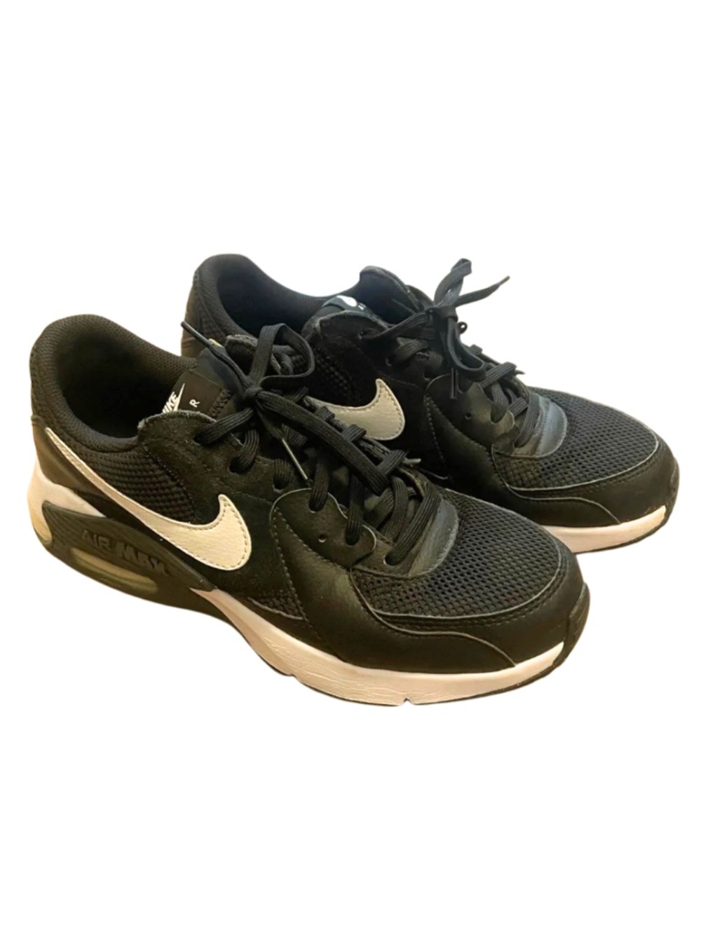 Nike Air Max Excee Women 9.5 Black and White Athletic Shoes Sneakers Gym #0019